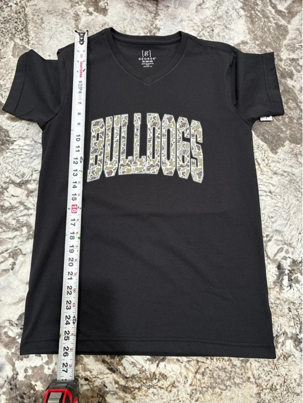 Camouflage bulldog T-shirt